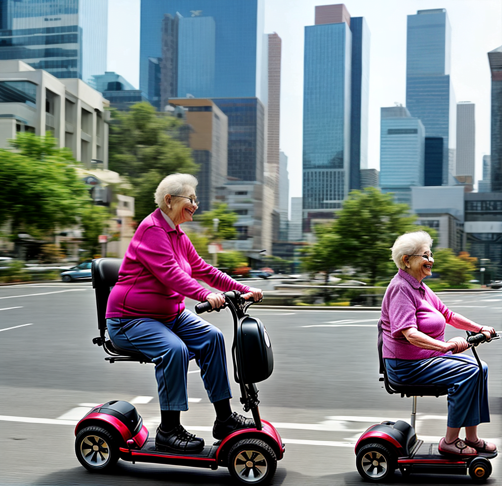 Boomers On Mobility Scooter